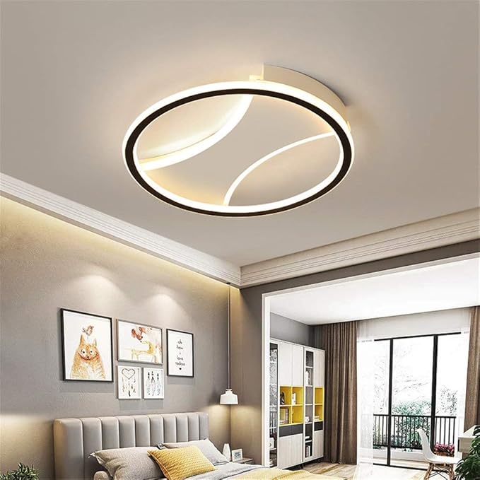 Modern Ceiling Light Stepless dimming Geometric Slim Profile Disk LED