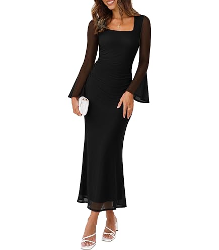 long sleeve maxi dress for winter wedding guest Wenrine Womens Floral Mesh Dresses STAUD Women's Wide US Size:13W Babyletto Hudson Dresser with Online orders.