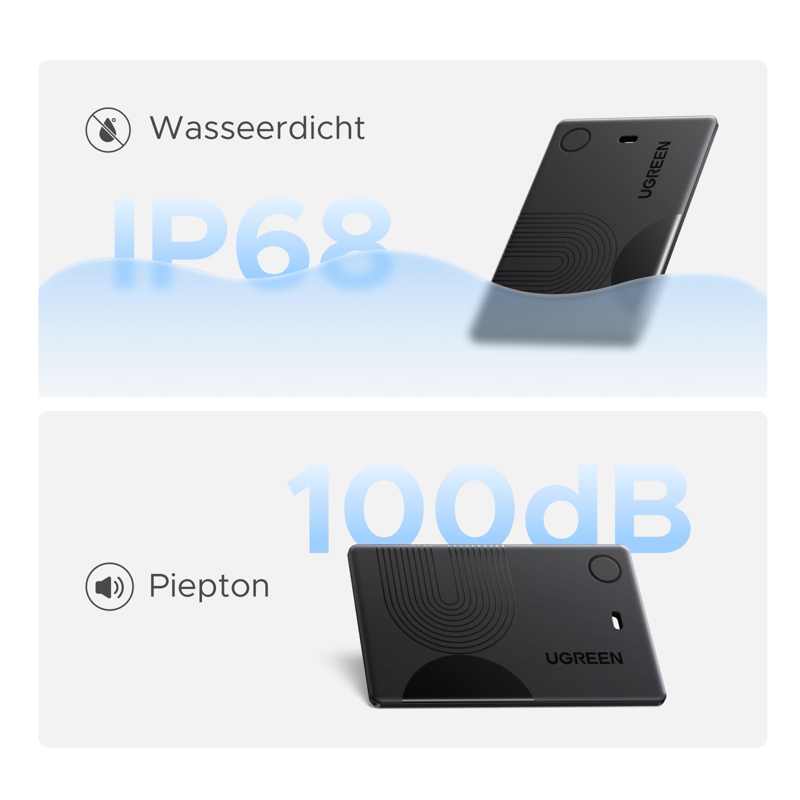 UGREEN FineTrack Slim unterstützt magnetisches kabelloses Laden, Bluetooth Tracker Karte kompatibel mit Apple Find My (nur iOS), Geldbörsenfinder bis zu 1 Jahr Akkulaufzeit, SmartTag für Reisepässe 4