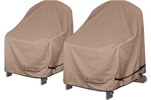 ULTCOVER Waterproof Patio Adirondack Chair Cover 2 Pack for Outdoor Chair Size Upto 28W x 31D x 36H inch