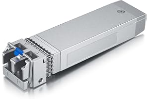 10Gtek 10GBase-LR SFP+ Transceiver, 10G 1310nm SMF SingleMode LC Fiber Optic Module, up to 10km, for Cisco SFP-10G-LR, Meraki MA-SFP-10GB-LR, Ubiquiti UniFi UF-SM-10G, Mikrotik, Fortinet, TP-Link