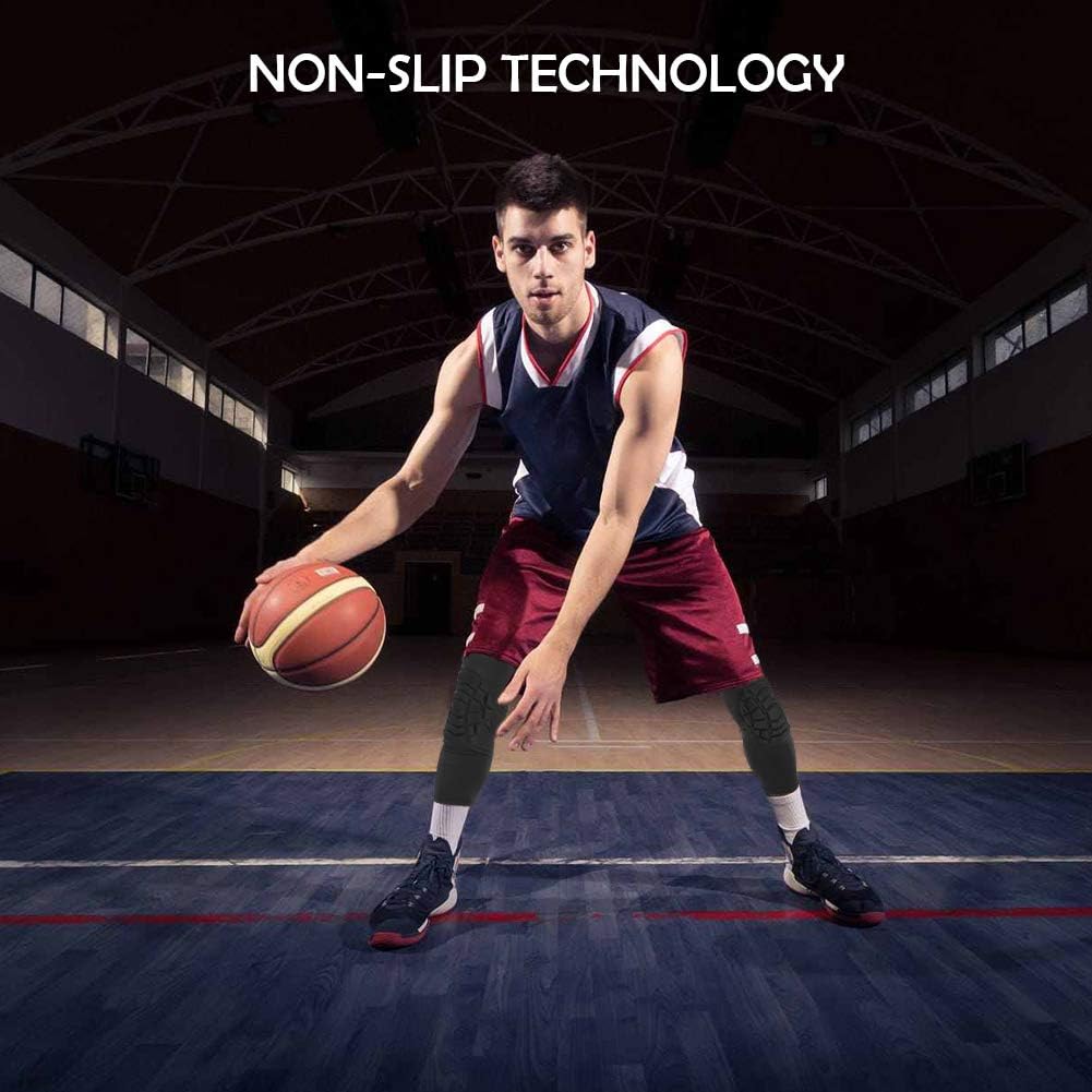 Cantop Compression Knee Pads Leg Sleeve Support Protector Sprots Brace for Volleyball Basketball Football, Sold as Pair : Sports & Outdoors