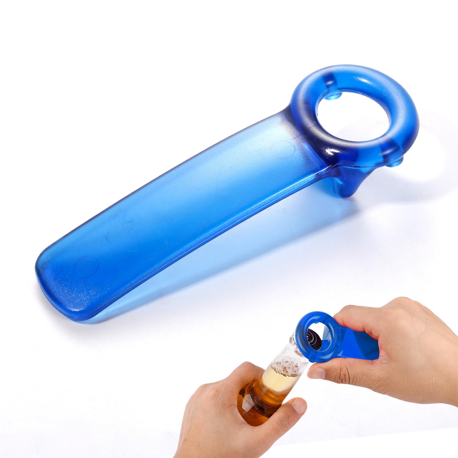 Lasuroa Jar Openers, Blue Resin Effortless Manual Beer/Bottle Cap/Canning Can Lid Top Key Opener for Elders, Children, Women, Weak Hands