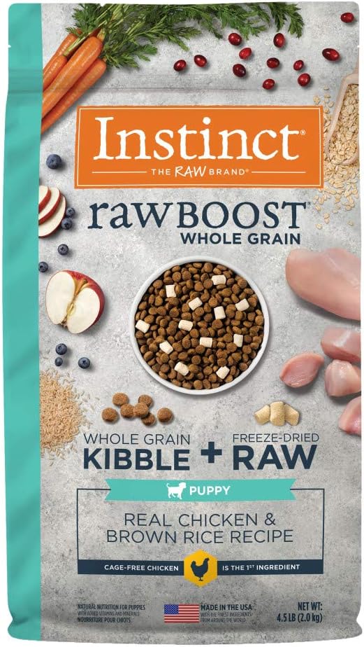 Instinct Raw Boost Whole Grain Dry Dog Food, Natural Kibble with Omegas + Freeze Dried Raw Dog Food
