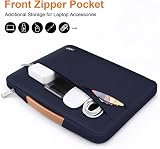 TECOOL 14 Inch Laptop Sleeve Case Protective with Handle Dark Blue view 4