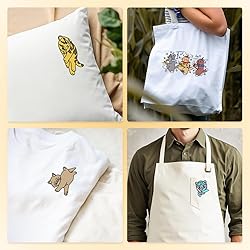 DOODLREAM 48Pcs Cat Playing Halloween Embroidery