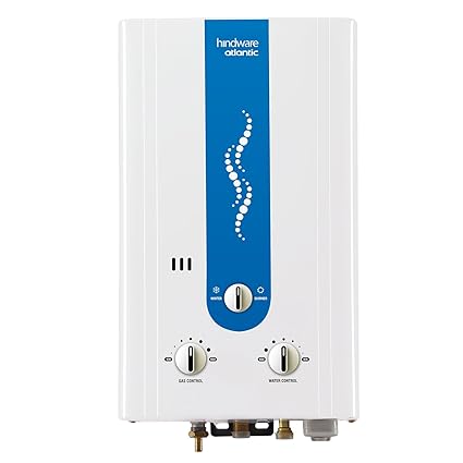 Hindware Atlantic 6L LPG and PNG Geyser Water Heater, White