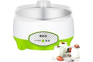 Yogurt Maker, 15W 1.2L Yogurt Maker Machine with Efficient Uniform Heating, Multi-Function Yogurts Machine and Nattos Makers 