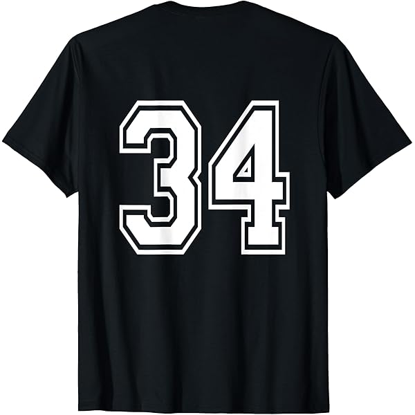 Amazon.com: Number 14 Shirt Sports Player Number BACK of