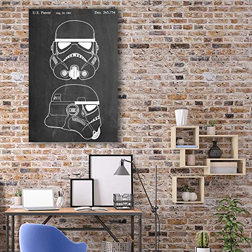 Hand Painting Line Drawing Vintage Black Board Painting Wall Bedroom Living House