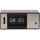 Zerodis Flip Desk Clock, Retro Digital Flip Down Clock with Large Number Classical Interior Clock for Home Office Cafe Decor