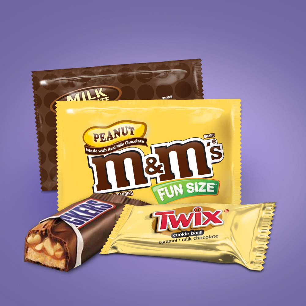 SNICKERS, M&M'S & TWIX Fun Size Chocolate Candy Variety Mix, 33.9-Ounce 60 Piece Bag : Grocery & Gourmet Food