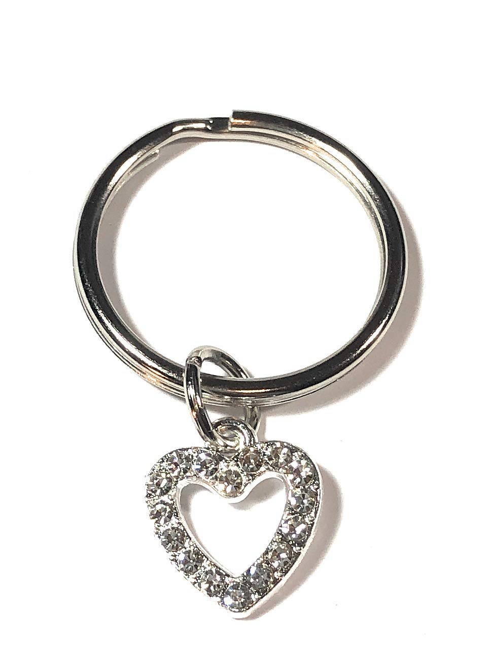 FizzyButton Gifts Dog Cat Collar or Lead Charm, Rhinestone Heart