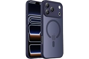 Symcele Designed for iPhone 17 Pro Case, Compatible with MagSafe, [Camera Protection] [15FT Military Drop Protection] Shockproof Translucent Matte Anti-Slip Phone Case, 6.3", Deep Blue