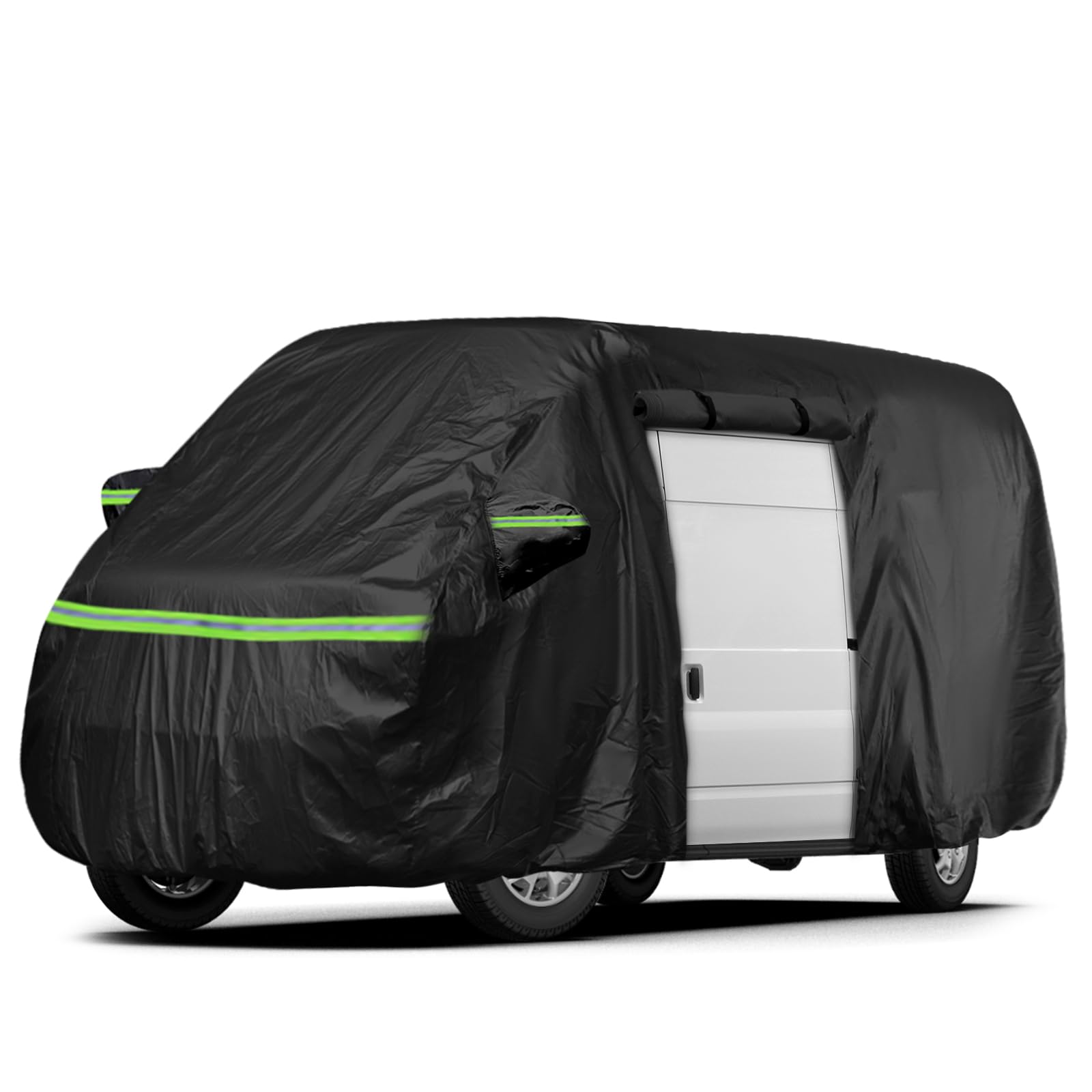 Photo 1 of Gpaentsn Waterproof Custom Full Coverage Van Car Cover for 2014-2024 Ford Transit Van with High Roof (LWB: 264 * 84 * 120 inch), All Weather Protection Scratch, Dust, Snow Shield