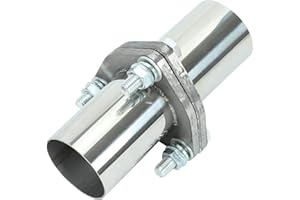 acylph Exhaust Triangle Flange Repair Pipe Quick Fix Universal 2.5" OD 7.5" OAL 3 Blots Flange Replacement Kit