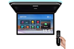 XTRONS Android Car Overhead Player 19.5 Inch Wide IPS Screen 8K Video Car Roof Mount Monitor with Built-in Stereo Speakers Fl