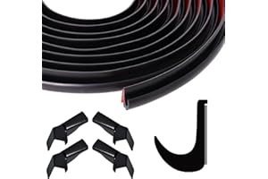 40 FT Drip Rail, J-Shape RV Rain Gutter with 4 RV Rain Gutter Spouts, 1/2 Inch PVC Plastic Roof Rain Diverter Strip to Contro