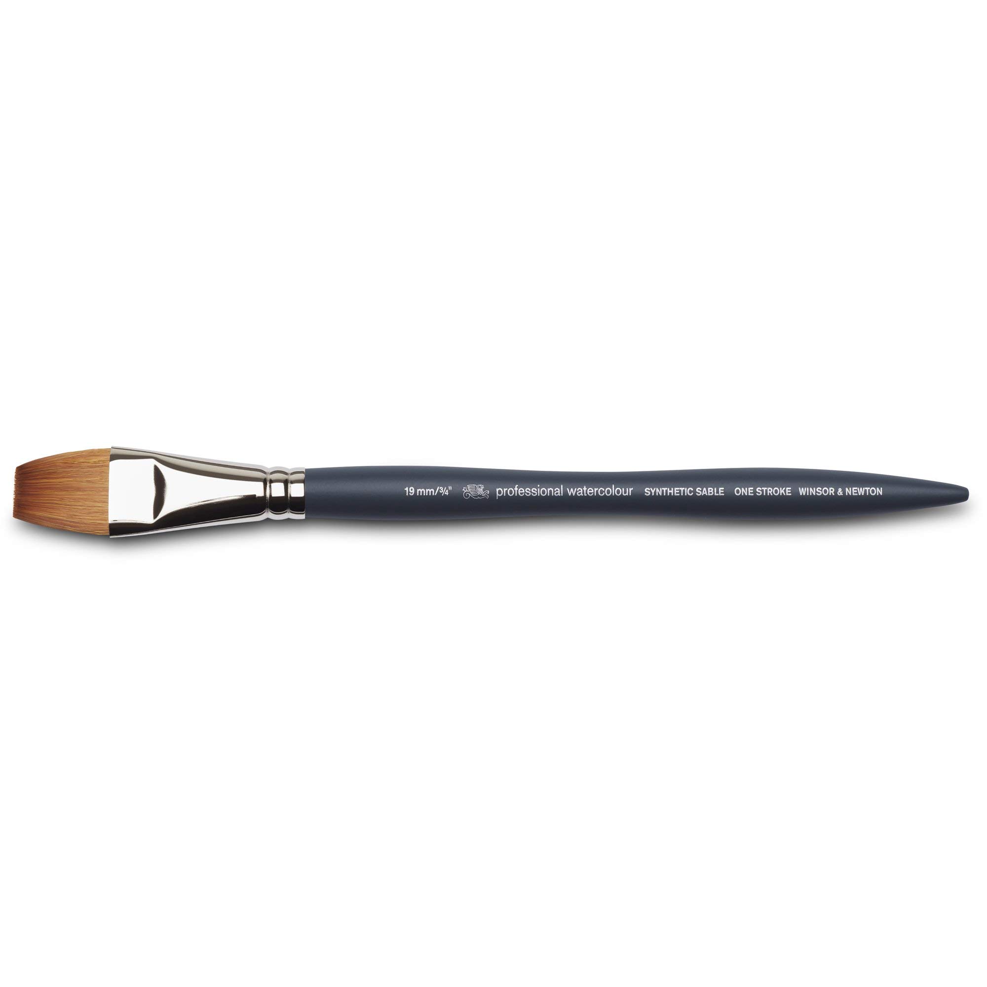 Winsor & Newton 5011619 Professional Watercolour Brush, Painting Brush for Watercolours with Synthetic Fibres, Ergonomic Handle, Durable and Dimensionally Stable, Short Handle, Single Stroke Brush,