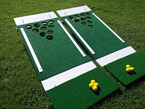 Beer Pong Golf, Portable Backyard, Tailgate, Beach Party, Chip Shot 2-Board Game Set