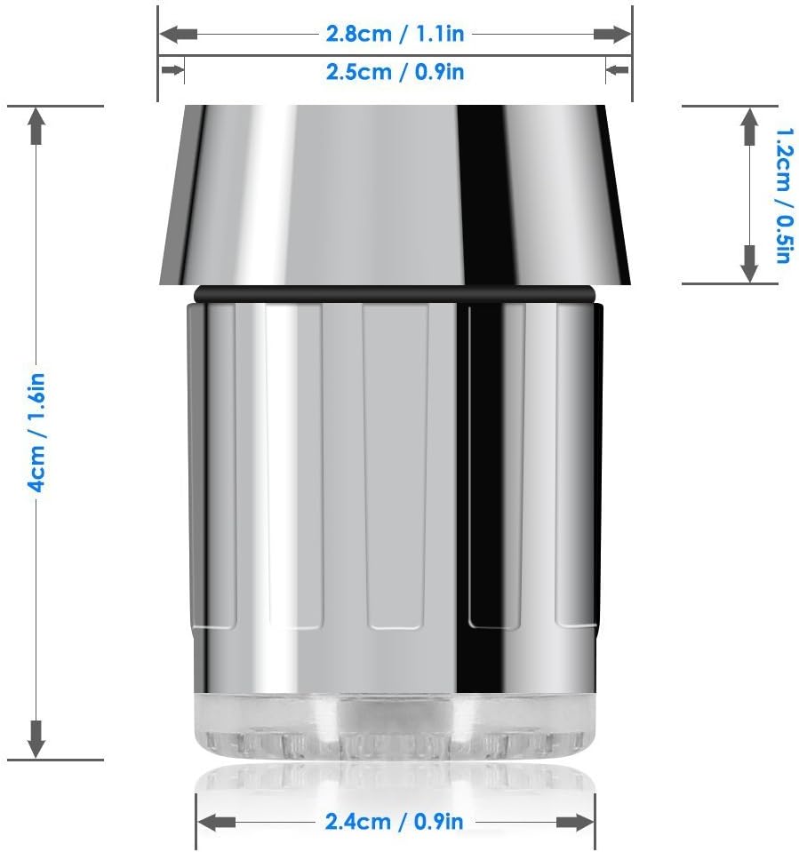 1 PC 3-Farben temperaturempfindliche Farbverlauf LED-Licht Küche Bad