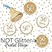 Gold 50th Anniversary Chocolate Kisses Party Favor Stickers – 180 Stickers, 50th Wedding or Business Anniversary Decorations