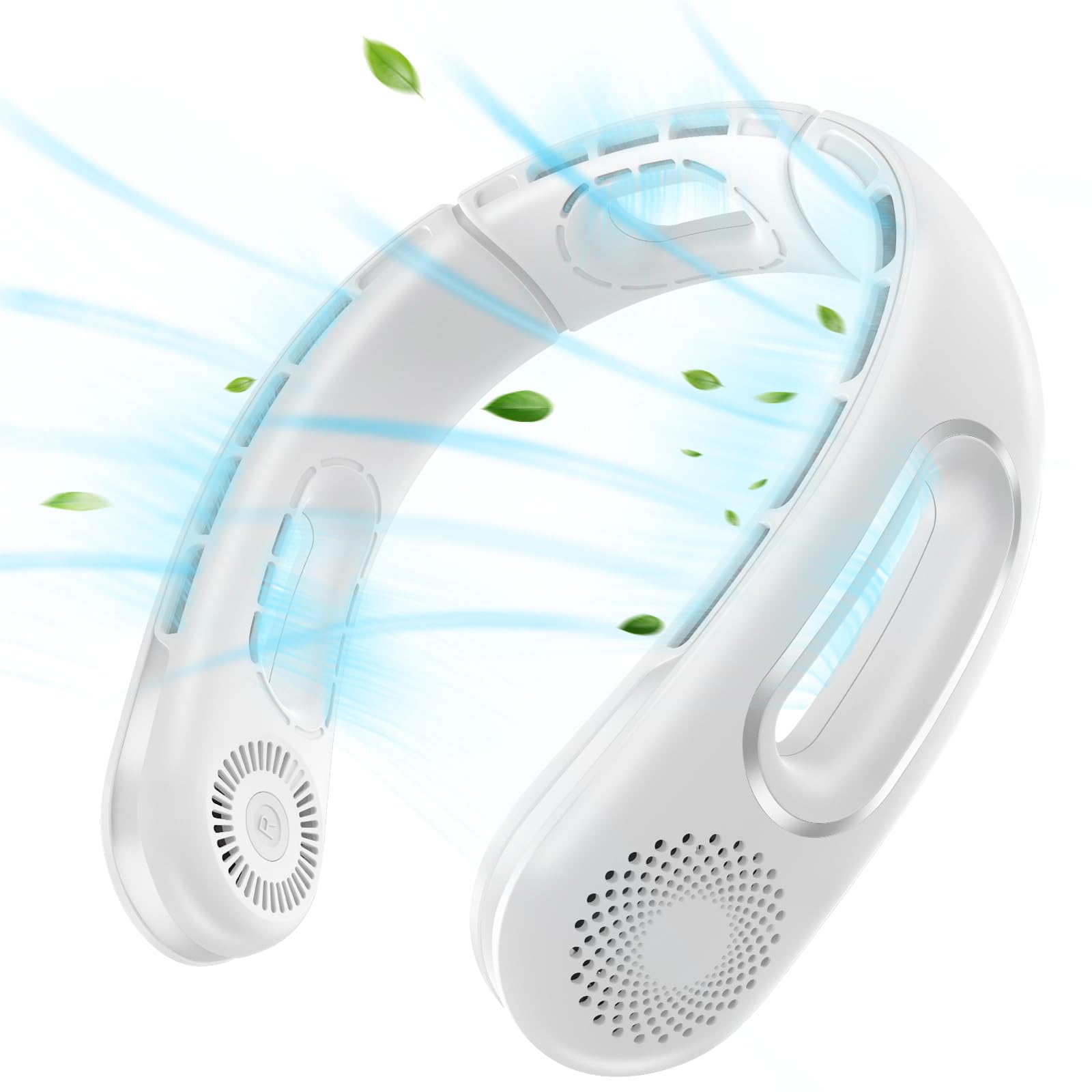 Photo 1 of Hotsales Neck Fan, Hands Free Bladeless Neck Fans Portable Rechargeable, 360° Cooling Neck Fan, 4 Speeds, Quiet, 5200 mAh Battery Operated USB Wearable Personal Fan Gifts for Women, Travel, Outdoor