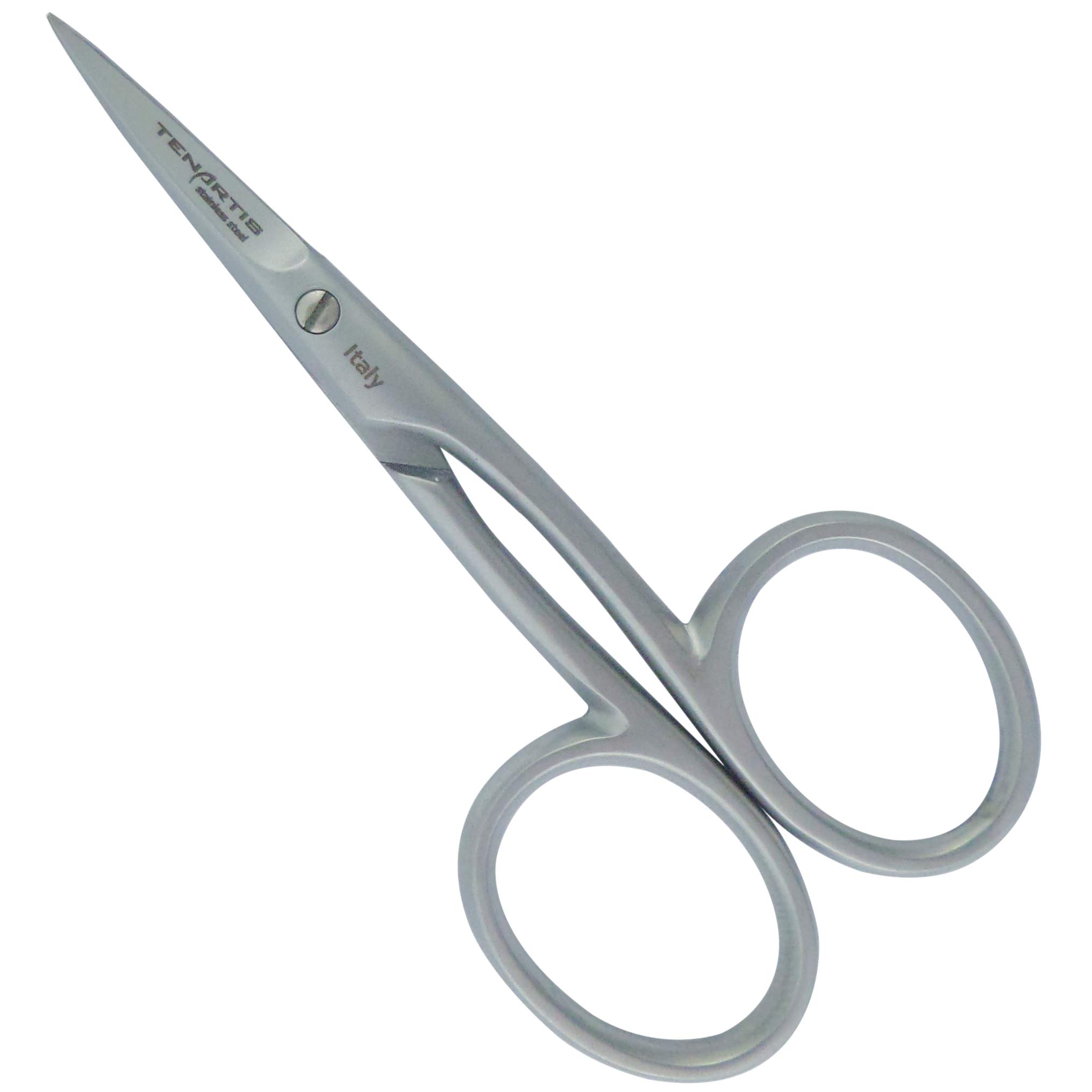 Stainless Steel Curved Scissors for Nail, Cuticle and Embroidery - Tenartis Made in Italy