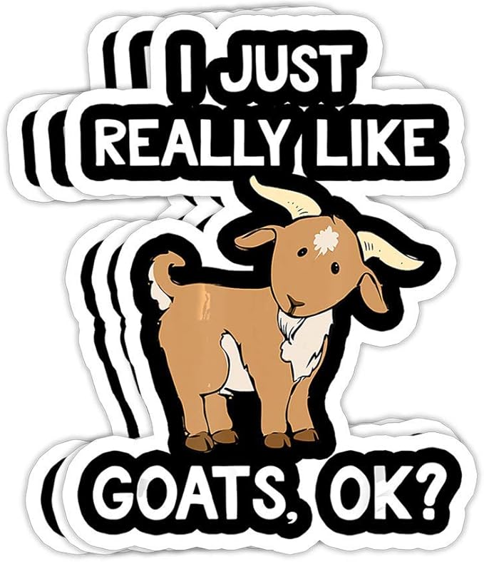 Funny Goat I Just Really Like Goats Farmer Gift Decorations Vinyl