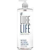 Lube Life Water-Based Anal Lubricant, Personal Backdoor Lube for Men, Women and Couples, Non-Staining, 32 Fl Oz