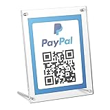 Kevenal QR Code Signs, 6 x 8 Inch Clear QR Code