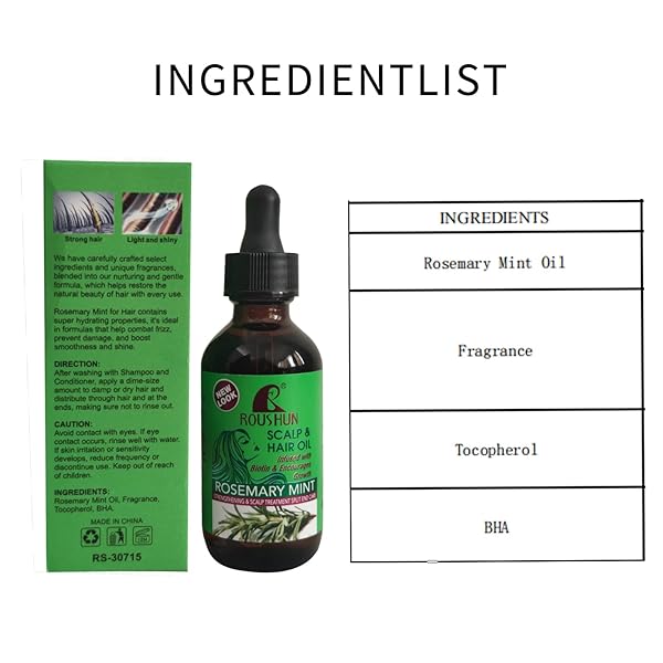 NEWVENPER ROSEMARY HAIR OIL FOR SCALP & NOURISHES, LIGHT WEIGHT, THICKENING MOISTURE AND HAIR LOSS REGROWTH, GROWTH FOR DRY DAMAGED HAIR CARE