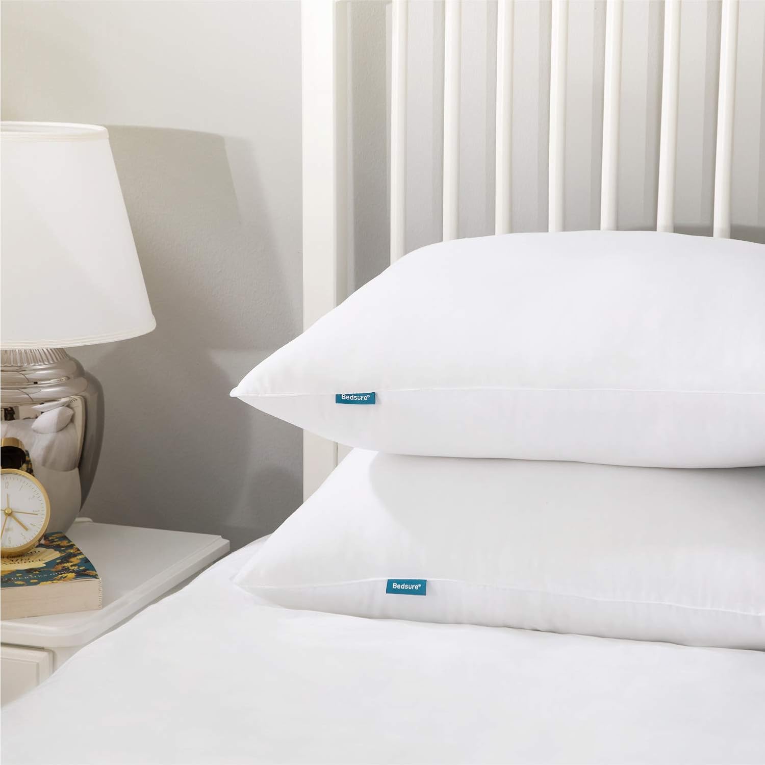 Bedsure Bed Pillows for Sleeping 2 Pack - Soft Down Alternative Hotel Quality Pillow Set Standard Size 20X26 inches - Hypoallergenic Sleep Pillows for Side and Back Sleeper: Home & Kitchen