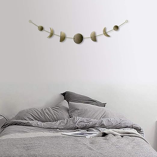 Bicolor Fase Lunar Guirnalda Decoracion De Pared Fase Lunar