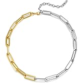 LILIE&WHITE Gold And Silver Chain Necklace For Women Rope Chain Necklace Chic Link Chunky Gold Necklace Fashion Jewelry
