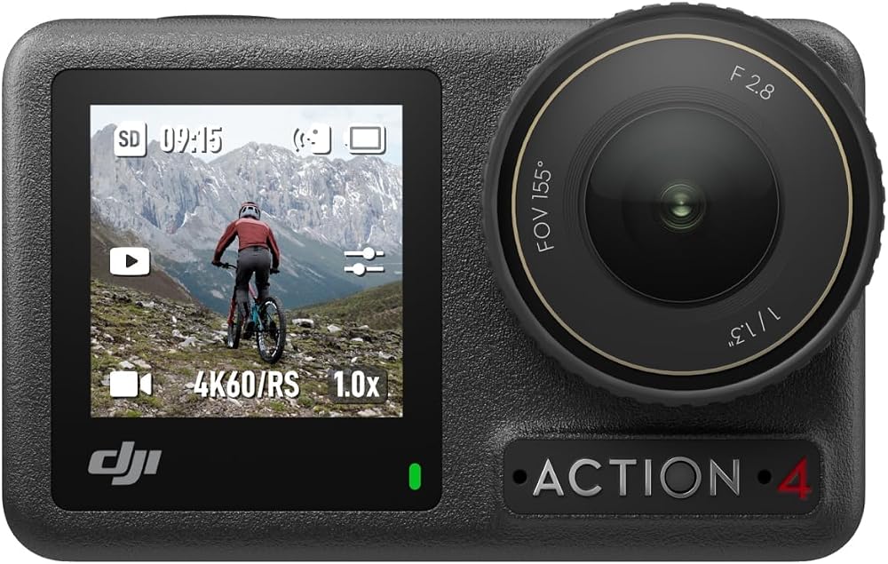 DJI Osmo Action 4 Standard Combo 4K 120fps Waterproof Action Camera 1/1.3-Inch