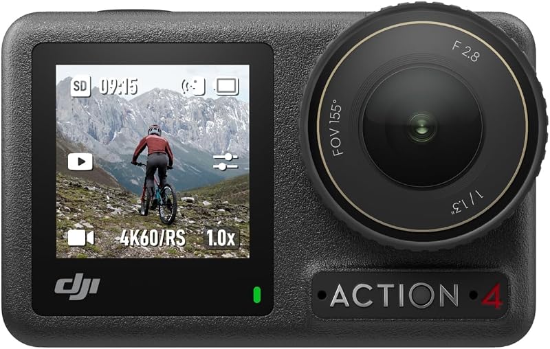 DJI Osmo Action 4 Standard Combo 4K 120fps Waterproof Action Camera 1/1.3-Inch
