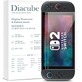 Diacube 2-Pack 8H PET Glass Coated Screen Protector for Nintendo Switch 2 (2025) 7.9 inch Transparent HD Clear, Scratch Resistant, Highly Responsive Touch, Easy to Install