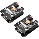 HiLetgo 2pcs ESP32-CAM Camera Module ESP32-S OV3660 3MP Camera Development Board + Micro USB to Serial Port CH340C 4.75V-5.25V Wireless WiFi Bluetooth with TF Card Slot for Arduino Raspberry Pi