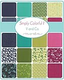 Moda SIMPLY COLORFUL II Precut 5-inch Charm Pack Cotton Fabric Quilting Squares Assortment V and Co. 10850PP