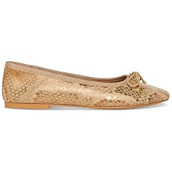 Steve Madden Blossoms Gold Snake Slip On Pointed