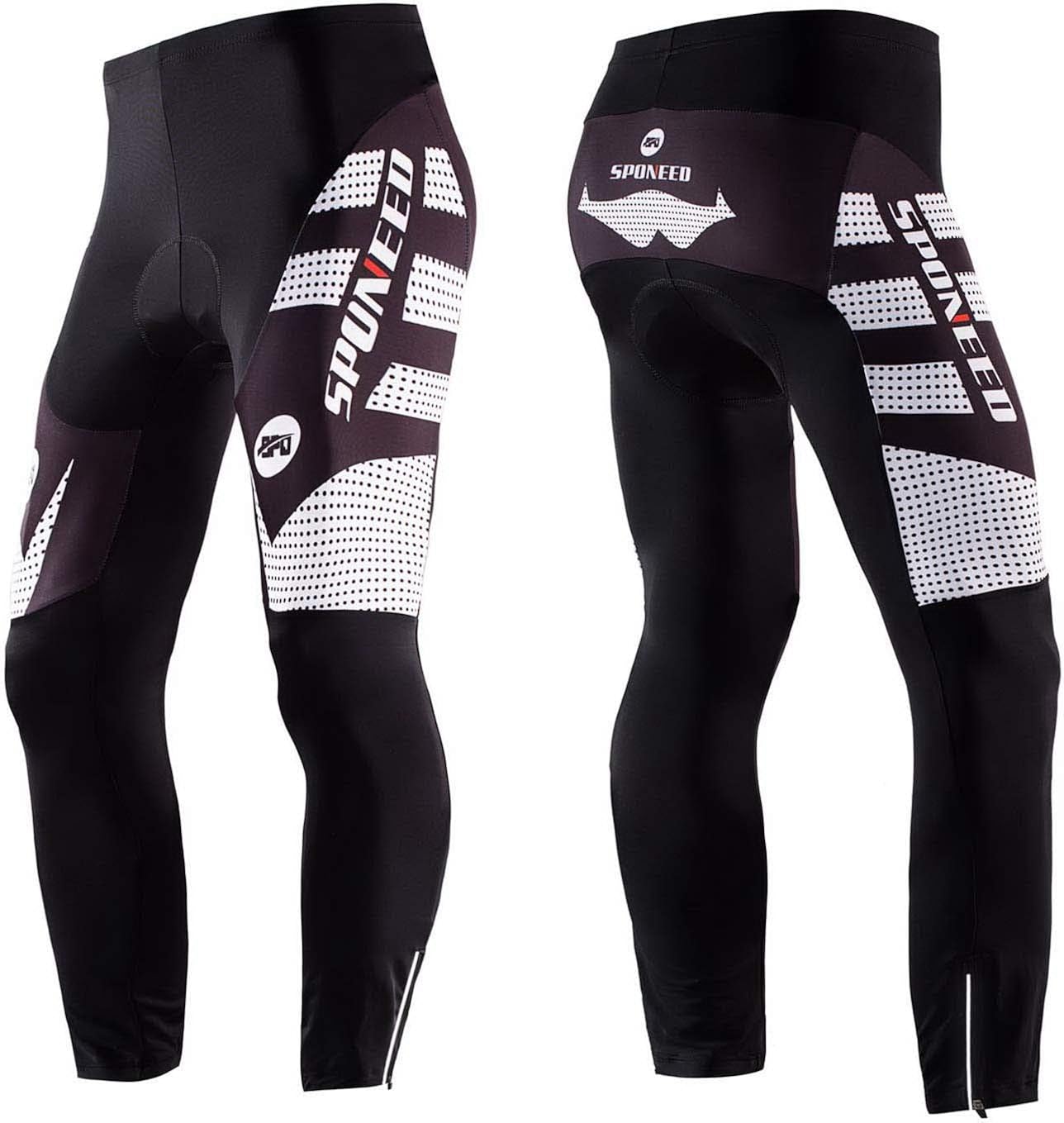 sponeed Men's Bicycle Pants 4D Padded Road Cycling Tights MTB Leggings Outdoor Cyclist Riding Bike Wear : Clothing