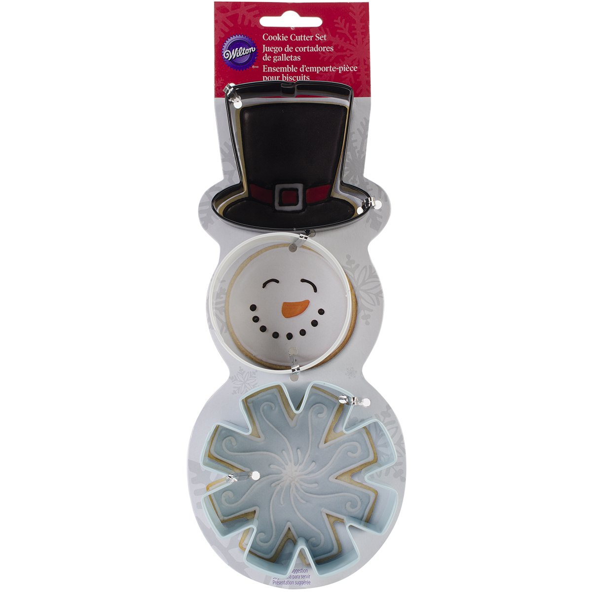 Wilton Christmas Snowman Metal Cookie Cutter Set