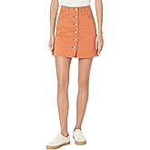 Levi's Womens A-line Button Front Mini Skirt