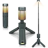Telescopic Camping Lights,Portable Camping Lantern with Storage Bag,10500mAh Rechargeable Outdoor Adventure Emergency Light,Waterproof LED Work Lights with Magnetic (Gray)