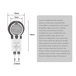 2Pcs Thin Film Pressure Sensor 20g-2Kg DF9-16 High