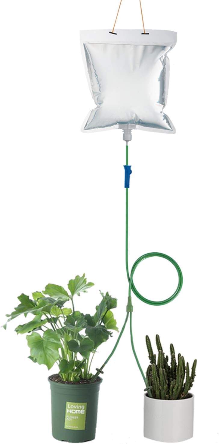 Plant Watering Devices Automatic Watering Irrigation Drippers Bag Garden Plant Flower Self Watering Spikes Device With Adjustable Flow Rate Vacations Plant Drip Sprinkler Water Watering Kits 10 Amazon Co Uk Garden Outdoors