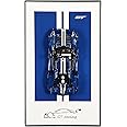 iCUANUTY Display Wall Mount for Lego Technic Ford-GT 42154, Unique Decorative Metal Frame Display Wall Board for Lego Car Wall Mount - Ideal Gifts for Lego Lovers,Size:29.5x17.7 in