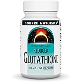 Source Naturals Glutathione, Supplement for Liver Support, 250mg - 30 Capsules