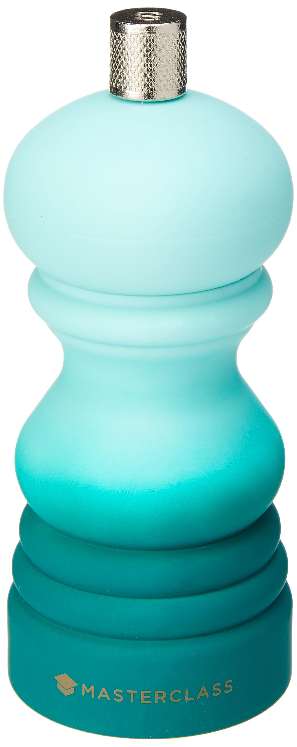 MasterClass Pepper Mill or Salt Grinder with Interchangeable Cap, Plastic, Green Ombré, 12 cm
